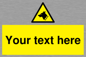 custom guard dog warning sign