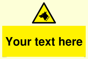 custom guard dog warning sign