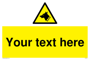 custom guard dog warning sign