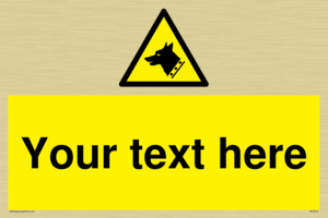 custom guard dog warning sign