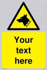 custom guard dog warning sign