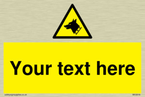 custom guard dog warning sign