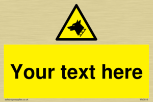 custom guard dog warning sign