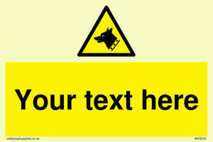 custom guard dog warning sign