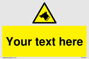 custom guard dog warning sign