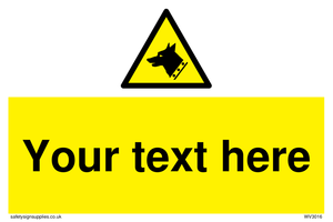 custom guard dog warning sign