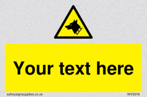 custom guard dog warning sign