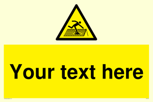 Custom Figure on Roof Sign