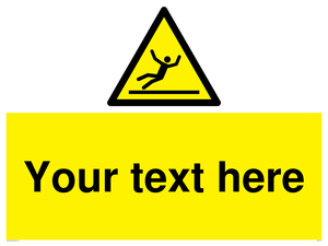 Custom Figure Slipping Sign