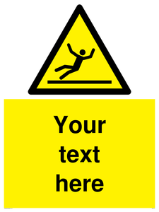 Custom Figure Slipping Sign