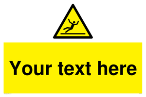 Custom Figure Slipping Sign