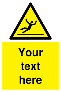 Custom Figure Slipping Sign