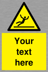 Custom Figure Slipping Sign