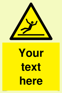 Custom Figure Slipping Sign