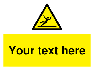 Custom Figure Slipping Sign