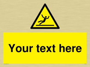 Custom Figure Slipping Sign