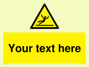 Custom Figure Slipping Sign