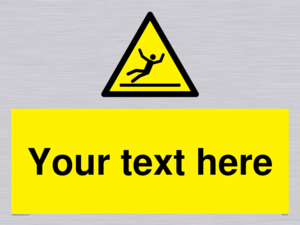 Custom Figure Slipping Sign