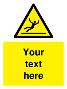 Custom Figure Slipping Sign