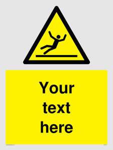 Custom Figure Slipping Sign