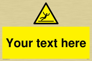 Custom Figure Slipping Sign