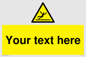 Custom Figure Slipping Sign