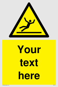 Custom Figure Slipping Sign