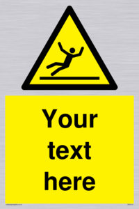 Custom Figure Slipping Sign