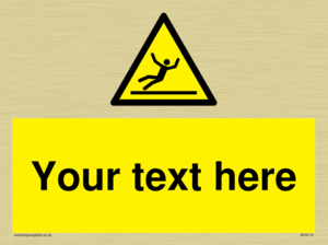 Custom Figure Slipping Sign