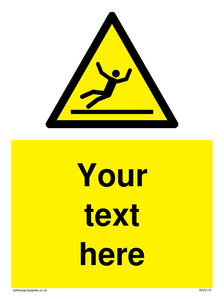 Custom Figure Slipping Sign