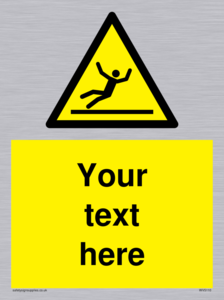 Custom Figure Slipping Sign