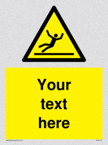 Custom Figure Slipping Sign