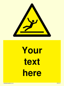 Custom Figure Slipping Sign