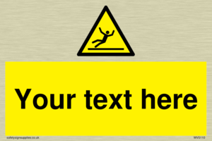 Custom Figure Slipping Sign