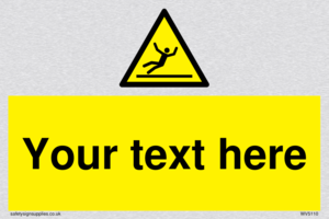 Custom Figure Slipping Sign