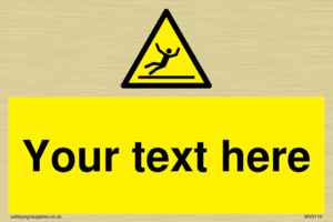 Custom Figure Slipping Sign