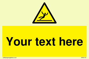 Custom Figure Slipping Sign