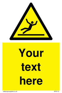 Custom Figure Slipping Sign