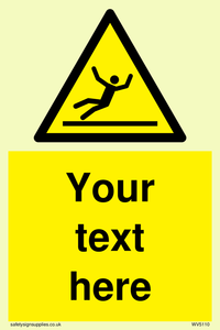 Custom Figure Slipping Sign