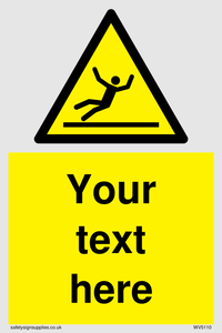 Custom Figure Slipping Sign