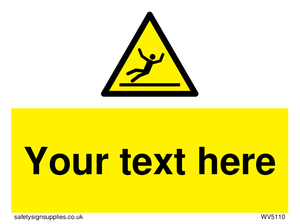 Custom Figure Slipping Sign