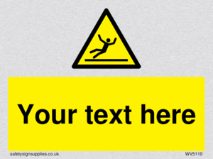 Custom Figure Slipping Sign