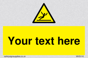 Custom Figure Slipping Sign