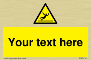 Custom Figure Slipping Sign