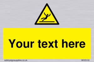 Custom Figure Slipping Sign