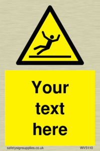 Custom Figure Slipping Sign