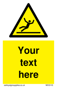 Custom Figure Slipping Sign 