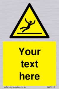 Custom Figure Slipping Sign