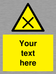 Custom Harmful Sign