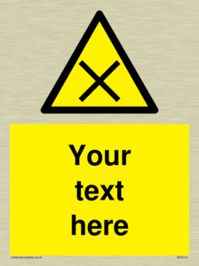Custom Harmful Sign